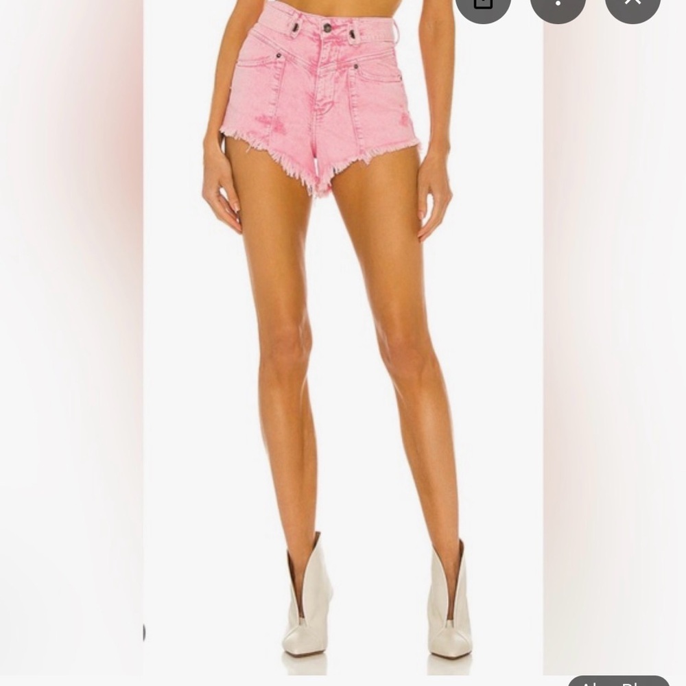 Retrofete Tessa Pink Denim Women Shorts